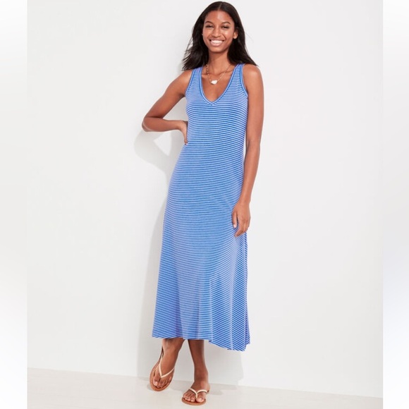Vineyard Vines V-Neck Striped Maxi Dress Size S - Picture 12 of 12